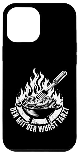 Grillen Der mit der Wurst tanzt BBQ Vatertag Mann Hülle für iPhone 12 Pro Max von Grillen Papa Wurst BBQ Geschenk Vatertag