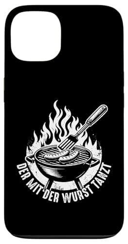 Grillen Der mit der Wurst tanzt BBQ Vatertag Mann Hülle für iPhone 13 von Grillen Papa Wurst BBQ Geschenk Vatertag