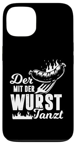 Grillen Der mit der Wurst tanzt BBQ Vatertag Mann Hülle für iPhone 13 Grillen Der mit der Wurst tanzt BBQ Vatertag Mann Hülle für iPhone 13 von Grillen Papa Wurst BBQ Geschenk Vatertag