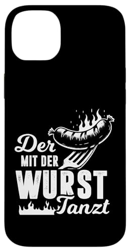 Grillen Der mit der Wurst tanzt BBQ Vatertag Mann Hülle für iPhone 14 Plus Grillen Der mit der Wurst tanzt BBQ Vatertag Mann Hülle für iPhone 14 Plus von Grillen Papa Wurst BBQ Geschenk Vatertag