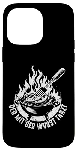 Grillen Der mit der Wurst tanzt BBQ Vatertag Mann Hülle für iPhone 14 Pro Max von Grillen Papa Wurst BBQ Geschenk Vatertag