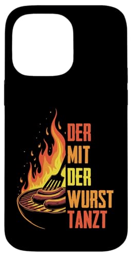 Grillen Der mit der Wurst tanzt BBQ Vatertag Mann Hülle für iPhone 14 Pro Max von Grillen Papa Wurst BBQ Geschenk Vatertag