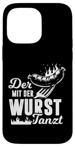 Grillen Der mit der Wurst tanzt BBQ Vatertag Mann Hülle für iPhone 14 Pro Max Grillen Der mit der Wurst tanzt BBQ Vatertag Mann Hülle für iPhone 14 Pro Max von Grillen Papa Wurst BBQ Geschenk Vatertag