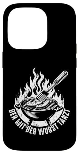 Grillen Der mit der Wurst tanzt BBQ Vatertag Mann Hülle für iPhone 14 Pro von Grillen Papa Wurst BBQ Geschenk Vatertag