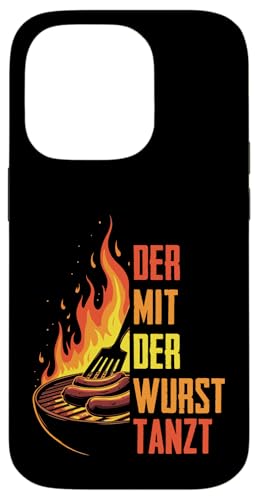 Grillen Der mit der Wurst tanzt BBQ Vatertag Mann Hülle für iPhone 14 Pro von Grillen Papa Wurst BBQ Geschenk Vatertag