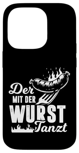 Grillen Der mit der Wurst tanzt BBQ Vatertag Mann Hülle für iPhone 14 Pro Grillen Der mit der Wurst tanzt BBQ Vatertag Mann Hülle für iPhone 14 Pro von Grillen Papa Wurst BBQ Geschenk Vatertag