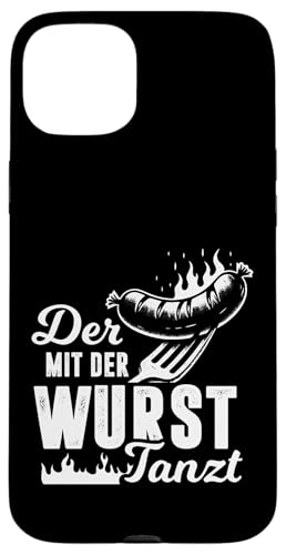 Grillen Der mit der Wurst tanzt BBQ Vatertag Mann Hülle für iPhone 15 Plus von Grillen Papa Wurst BBQ Geschenk Vatertag