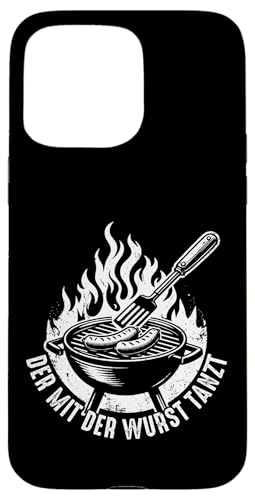 Grillen Der mit der Wurst tanzt BBQ Vatertag Mann Hülle für iPhone 15 Pro Max von Grillen Papa Wurst BBQ Geschenk Vatertag