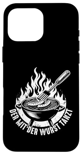 Grillen Der mit der Wurst tanzt BBQ Vatertag Mann Hülle für iPhone 16 Pro Max von Grillen Papa Wurst BBQ Geschenk Vatertag