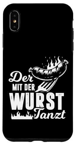 Grillen Der mit der Wurst tanzt BBQ Vatertag Mann Hülle für iPhone XS Max Grillen Der mit der Wurst tanzt BBQ Vatertag Mann Hülle für iPhone XS Max von Grillen Papa Wurst BBQ Geschenk Vatertag