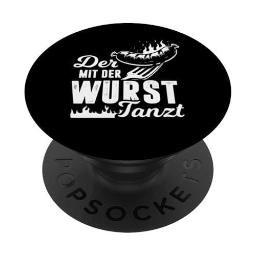 Grillen Der mit der Wurst tanzt BBQ Vatertag Mann PopSockets Klebender PopGrip Grillen Der mit der Wurst tanzt BBQ Vatertag Mann PopSockets Klebender PopGrip von Grillen Papa Wurst BBQ Geschenk Vatertag