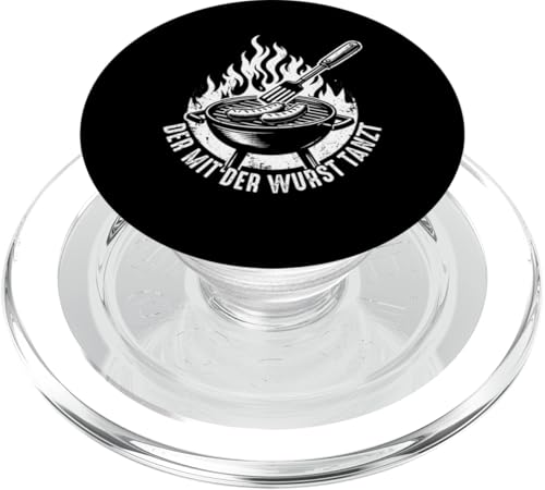 Grillen Der mit der Wurst tanzt BBQ Vatertag Mann PopSockets PopGrip für MagSafe Grillen Der mit der Wurst tanzt BBQ Vatertag Mann PopSockets PopGrip für MagSafe von Grillen Papa Wurst BBQ Geschenk Vatertag