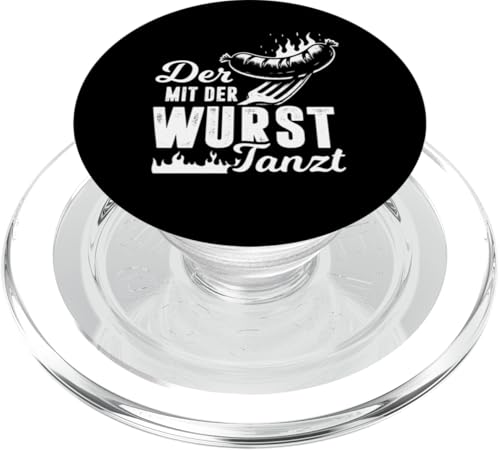 Grillen Der mit der Wurst tanzt BBQ Vatertag Mann PopSockets PopGrip für MagSafe Grillen Der mit der Wurst tanzt BBQ Vatertag Mann PopSockets PopGrip für MagSafe von Grillen Papa Wurst BBQ Geschenk Vatertag
