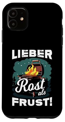Grillen Lieber Rost als Frust Männer Vatertag Spruch Papa Hülle für iPhone 11 Grillen Lieber Rost als Frust Männer Vatertag Spruch Papa Hülle für iPhone 11 von Grillen Rost statt Frust Papa Geschenk Vatertag