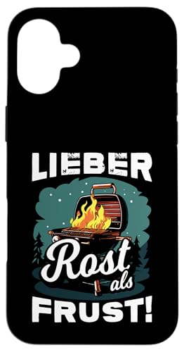 Grillen Lieber Rost als Frust Männer Vatertag Spruch Papa Hülle für iPhone 16 Plus Grillen Lieber Rost als Frust Männer Vatertag Spruch Papa Hülle für iPhone 16 Plus von Grillen Rost statt Frust Papa Geschenk Vatertag