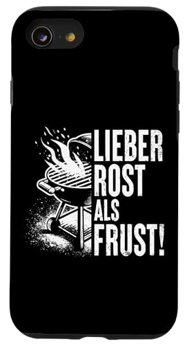 Grillen Lieber Rost als Frust Männer Vatertag Spruch Papa Hülle für iPhone SE (2020) / 7 / 8 von Grillen Rost statt Frust Papa Geschenk Vatertag