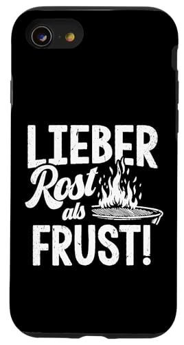 Grillen Lieber Rost als Frust Männer Vatertag Spruch Papa Hülle für iPhone SE (2020) / 7 / 8 von Grillen Rost statt Frust Papa Geschenk Vatertag