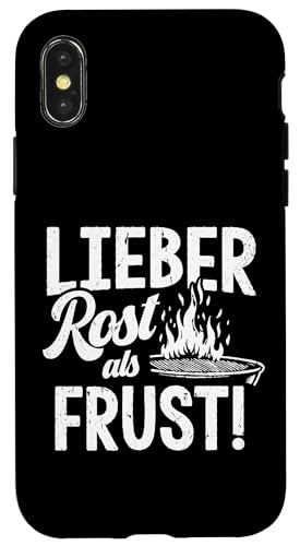 Grillen Lieber Rost als Frust Männer Vatertag Spruch Papa Hülle für iPhone X/XS Grillen Lieber Rost als Frust Männer Vatertag Spruch Papa Hülle für iPhone X/XS von Grillen Rost statt Frust Papa Geschenk Vatertag
