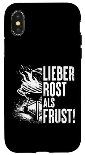 Grillen Lieber Rost als Frust Männer Vatertag Spruch Papa Hülle für iPhone X/XS Grillen Lieber Rost als Frust Männer Vatertag Spruch Papa Hülle für iPhone X/XS von Grillen Rost statt Frust Papa Geschenk Vatertag