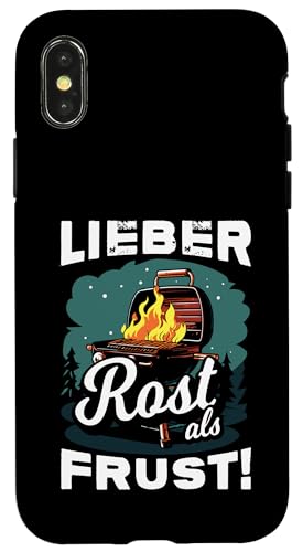 Grillen Lieber Rost als Frust Männer Vatertag Spruch Papa Hülle für iPhone X/XS Grillen Lieber Rost als Frust Männer Vatertag Spruch Papa Hülle für iPhone X/XS von Grillen Rost statt Frust Papa Geschenk Vatertag