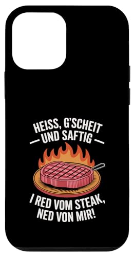 Heiß gscheit und saftig Grillen Humor Dialekt Hülle für iPhone 12 mini Heiß gscheit und saftig Grillen Humor Dialekt Hülle für iPhone 12 mini von Grillen Steak Spruch Dialekt Österreich Humor