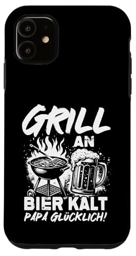Grill An Bier Kalt Papa Glücklich Vatertag BBQ Grillen Hülle für iPhone 11 Grill An Bier Kalt Papa Glücklich Vatertag BBQ Grillen Hülle für iPhone 11 von Grillen Vatertag Grillmeister BBQ Papa Geschenk