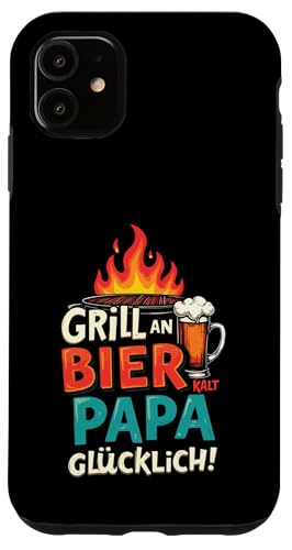 Grill An Bier Kalt Papa Glücklich Vatertag BBQ Grillen Hülle für iPhone 11 Grill An Bier Kalt Papa Glücklich Vatertag BBQ Grillen Hülle für iPhone 11 von Grillen Vatertag Grillmeister BBQ Papa Geschenk
