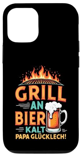 Grill An Bier Kalt Papa Glücklich Vatertag BBQ Grillen Hülle für iPhone 12/12 Pro von Grillen Vatertag Grillmeister BBQ Papa Geschenk