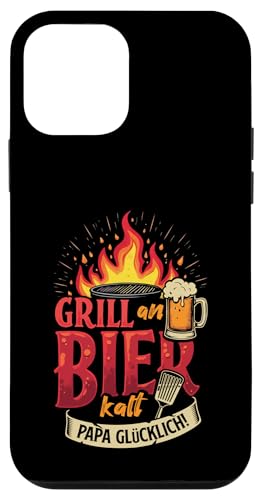 Grill An Bier Kalt Papa Glücklich Vatertag BBQ Grillen Hülle für iPhone 12 mini von Grillen Vatertag Grillmeister BBQ Papa Geschenk