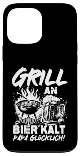 Grill An Bier Kalt Papa Glücklich Vatertag BBQ Grillen Hülle für iPhone 13 Pro Max von Grillen Vatertag Grillmeister BBQ Papa Geschenk