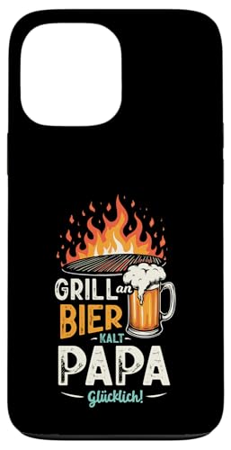 Grill An Bier Kalt Papa Glücklich Vatertag BBQ Grillen Hülle für iPhone 13 Pro Max von Grillen Vatertag Grillmeister BBQ Papa Geschenk