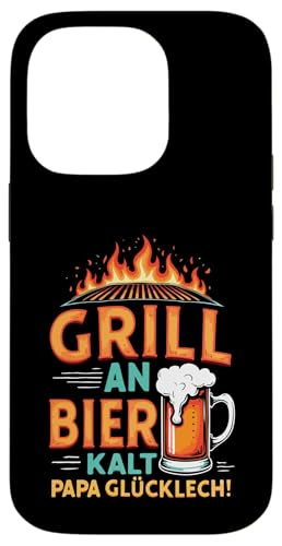 Grill An Bier Kalt Papa Glücklich Vatertag BBQ Grillen Hülle für iPhone 14 Pro von Grillen Vatertag Grillmeister BBQ Papa Geschenk