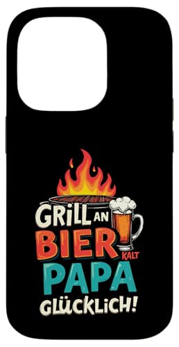 Grill An Bier Kalt Papa Glücklich Vatertag BBQ Grillen Hülle für iPhone 14 Pro von Grillen Vatertag Grillmeister BBQ Papa Geschenk