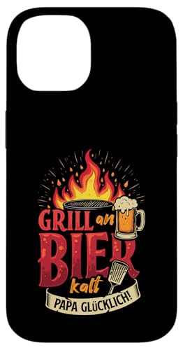 Grill An Bier Kalt Papa Glücklich Vatertag BBQ Grillen Hülle für iPhone 14 Grill An Bier Kalt Papa Glücklich Vatertag BBQ Grillen Hülle für iPhone 14 von Grillen Vatertag Grillmeister BBQ Papa Geschenk