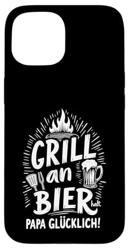 Grill An Bier Kalt Papa Glücklich Vatertag BBQ Grillen Hülle für iPhone 15 Grill An Bier Kalt Papa Glücklich Vatertag BBQ Grillen Hülle für iPhone 15 von Grillen Vatertag Grillmeister BBQ Papa Geschenk