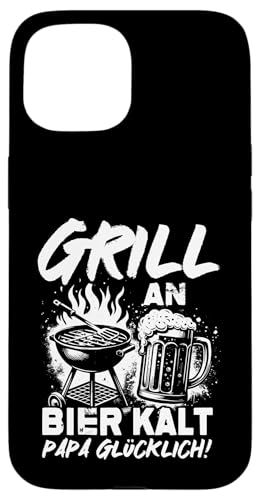 Grill An Bier Kalt Papa Glücklich Vatertag BBQ Grillen Hülle für iPhone 15 Grill An Bier Kalt Papa Glücklich Vatertag BBQ Grillen Hülle für iPhone 15 von Grillen Vatertag Grillmeister BBQ Papa Geschenk