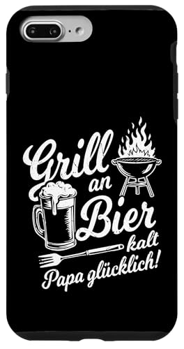 Grill An Bier Kalt Papa Glücklich Vatertag BBQ Grillen Hülle für iPhone 7 Plus/8 Plus von Grillen Vatertag Grillmeister BBQ Papa Geschenk