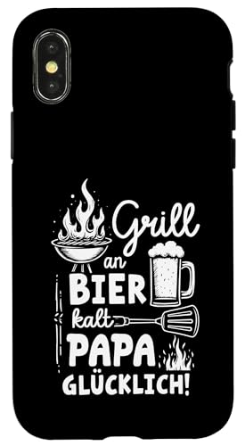 Grill An Bier Kalt Papa Glücklich Vatertag BBQ Grillen Hülle für iPhone X/XS Grill An Bier Kalt Papa Glücklich Vatertag BBQ Grillen Hülle für iPhone X/XS von Grillen Vatertag Grillmeister BBQ Papa Geschenk