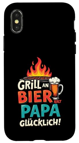 Grill An Bier Kalt Papa Glücklich Vatertag BBQ Grillen Hülle für iPhone X/XS Grill An Bier Kalt Papa Glücklich Vatertag BBQ Grillen Hülle für iPhone X/XS von Grillen Vatertag Grillmeister BBQ Papa Geschenk
