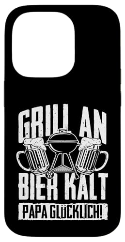 Grillen An Bier Kalt Papa Glücklich Vatertag BBQ Grillem Hülle für iPhone 14 Pro von Grillen Vatertag Grillmeister BBQ Papa Geschenk