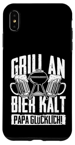 Grillen An Bier Kalt Papa Glücklich Vatertag BBQ Grillem Hülle für iPhone XS Max Grillen An Bier Kalt Papa Glücklich Vatertag BBQ Grillem Hülle für iPhone XS Max von Grillen Vatertag Grillmeister BBQ Papa Geschenk