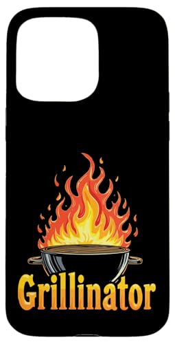 Grillinator Vatertag Griller BBQ Papa Männer Lustig Hülle für iPhone 15 Pro Max Grillinator Vatertag Griller BBQ Papa Männer Lustig Hülle für iPhone 15 Pro Max von Grillinator Grillmeister Papa Geschenk Vatertag