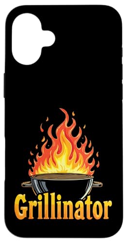 Grillinator Vatertag Griller BBQ Papa Männer Lustig Hülle für iPhone 16 Plus von Grillinator Grillmeister Papa Geschenk Vatertag