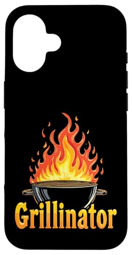 Grillinator Vatertag Griller BBQ Papa Männer Lustig Hülle für iPhone 16 Grillinator Vatertag Griller BBQ Papa Männer Lustig Hülle für iPhone 16 von Grillinator Grillmeister Papa Geschenk Vatertag