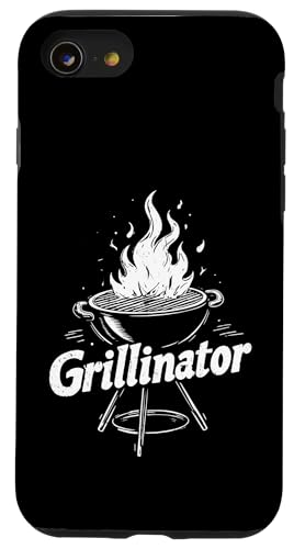 Grillinator Vatertag Griller BBQ Papa Männer Lustig Hülle für iPhone SE (2020) / 7 / 8 von Grillinator Grillmeister Papa Geschenk Vatertag