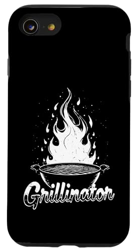Grillinator Vatertag Griller BBQ Papa Männer Lustig Hülle für iPhone SE (2020) / 7 / 8 von Grillinator Grillmeister Papa Geschenk Vatertag