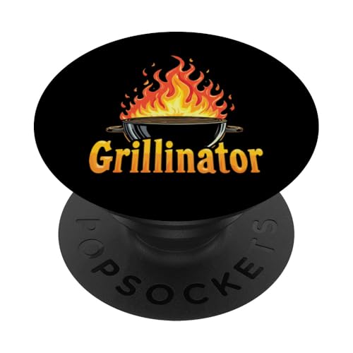Grillinator Vatertag Griller BBQ Papa Männer Lustig PopSockets Klebender PopGrip Grillinator Vatertag Griller BBQ Papa Männer Lustig PopSockets Klebender PopGrip von Grillinator Grillmeister Papa Geschenk Vatertag