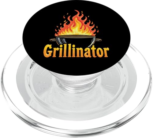 Grillinator Vatertag Griller BBQ Papa Männer Lustig PopSockets PopGrip für MagSafe Grillinator Vatertag Griller BBQ Papa Männer Lustig PopSockets PopGrip für MagSafe von Grillinator Grillmeister Papa Geschenk Vatertag
