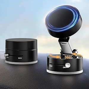 Grillix Vakuum Magnetische Handyhalterung Auto, Faltbarer tragbarer Vakuum Magnet Handyhalter, mit verstellbarem Teleskoparm, 360° drehbare magnetische Autohalterung Grillix Vakuum Magnetische Handyhalterung Auto, Faltbarer tragbarer Vakuum Magnet Handyhalter, mit verstellbarem Teleskoparm, 360° drehbare magnetische Autohalterung von Grillix