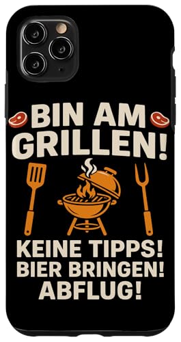 Bin am Grillen Keine Tipps Bier Bringen Hülle für iPhone 11 Pro Max Bin am Grillen Keine Tipps Bier Bringen Hülle für iPhone 11 Pro Max von Grillmeister BBQ Humor Design